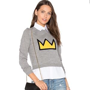 Alice + Olivia X Basquiat “Nikia Crown Sweater”
